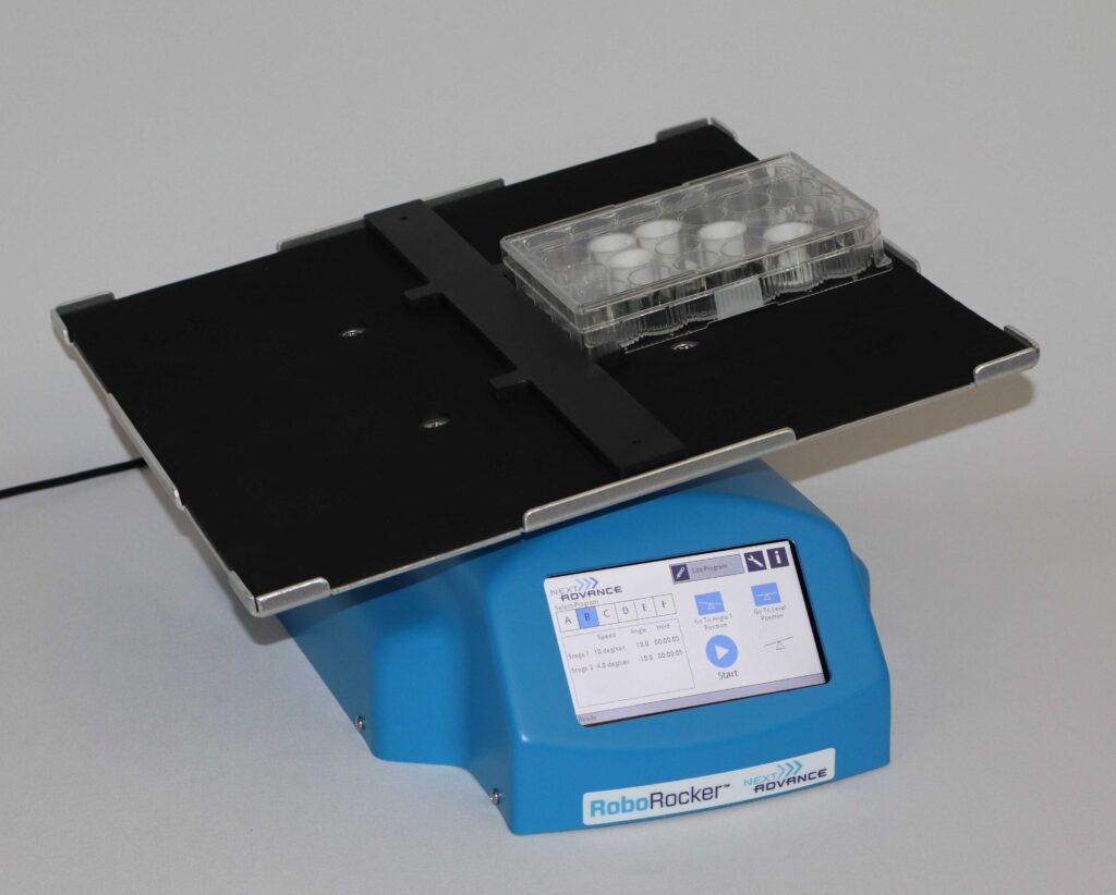 RoboRocker 210 with 24 well culture plate