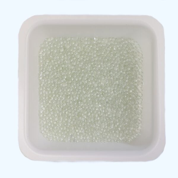 Unpackaged glass beads to show what the material looks like.
