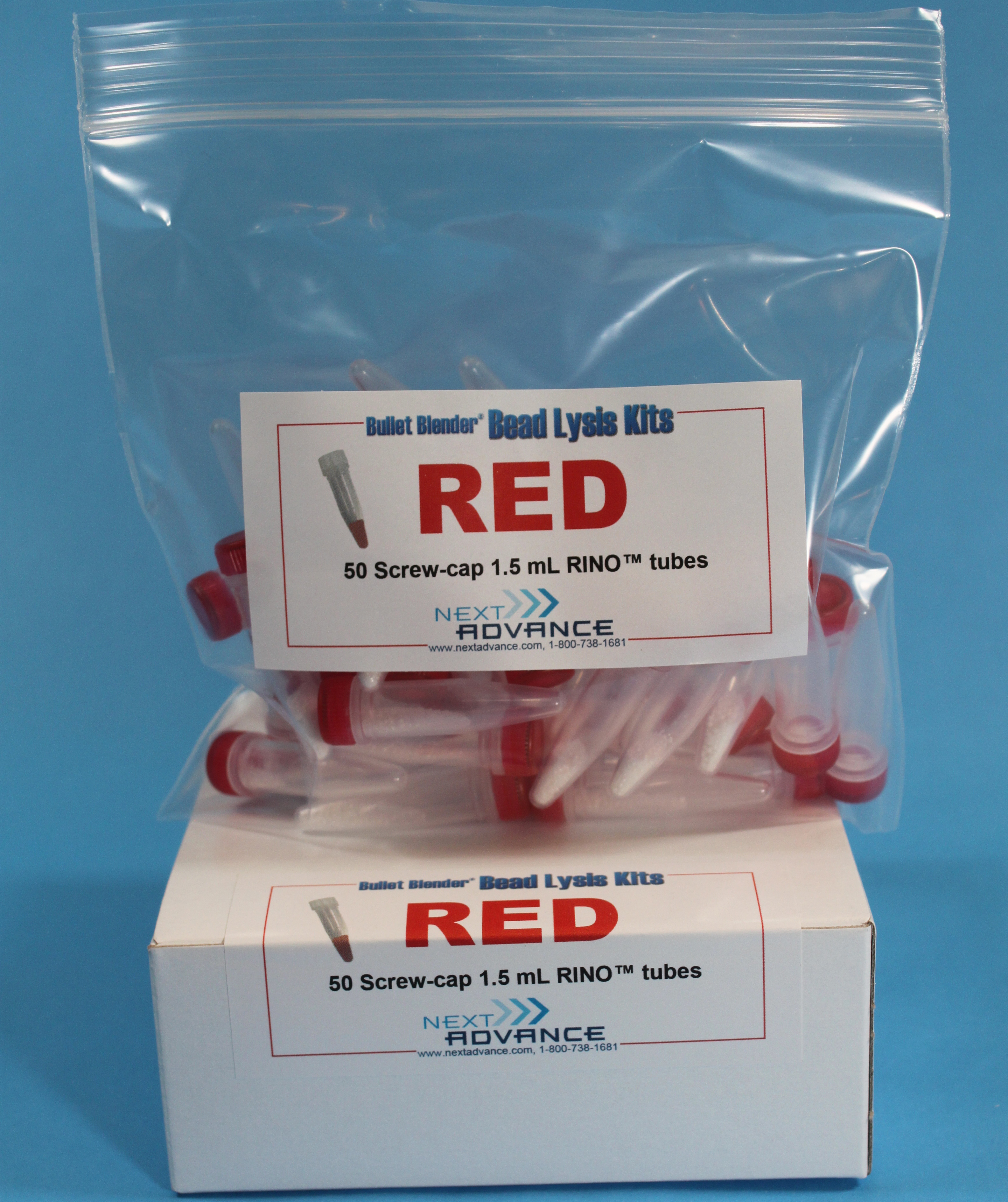 Red RINO Lysis Kit 50 pack (1.5 mL) Next Advance Laboratory Instruments