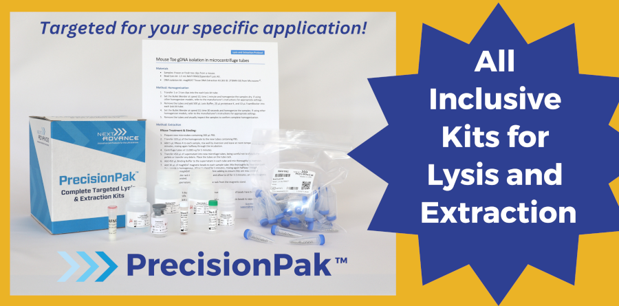 PrecisionPak. Targeted for your specific application! All inclusive kits for lysis and extraction.