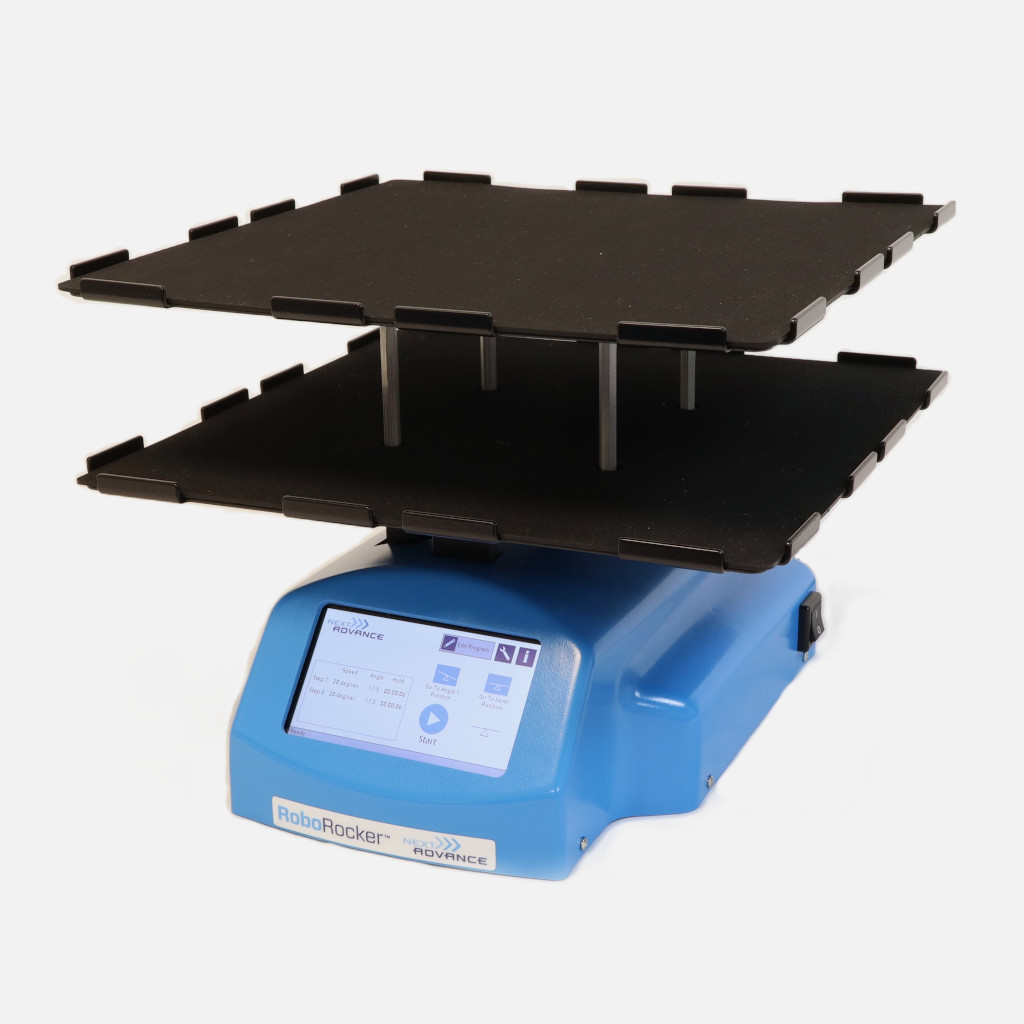 Two platform rocker for use in CO2 incubators